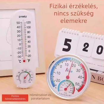 Magas precíziós beltéri hőmérő és higrométer otthonra — asztali vagy falra szerelhető hőmérséklet- és páratartalommérő
