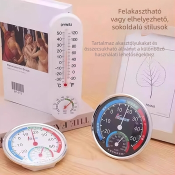 Magas precíziós beltéri hőmérő és higrométer otthonra — asztali vagy falra szerelhető hőmérséklet- és páratartalommérő