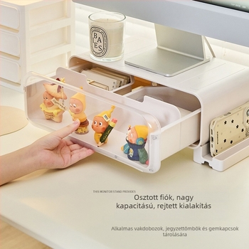 Asztali monitoremelő, áttetsző kiállító talp blind box figuráknak