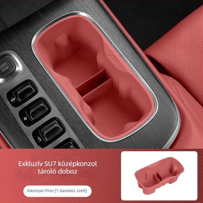 Xiaomi Su7Yu7 központi Konzolos pohártartó szilikon védőmatrac autóhoz – csúszásmentes, ütéscsillapító, kopásálló, tároló