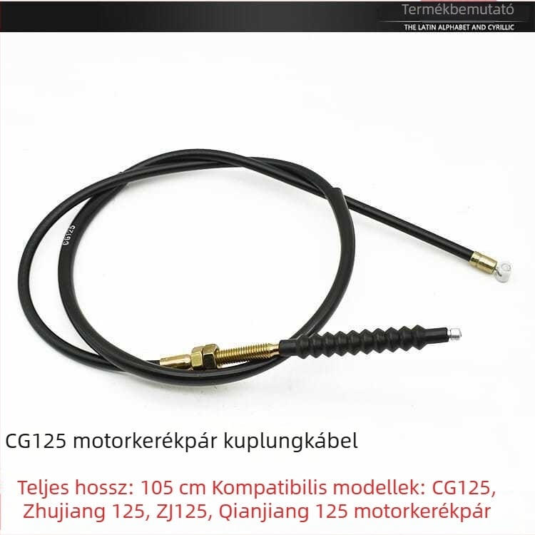 CG125 Zhujiang ZJ kábelkészlet: kuplung, gázadás, sebességmérő, fordulatszámmérő és fék kábel a Qianjiang Happiness modellhez