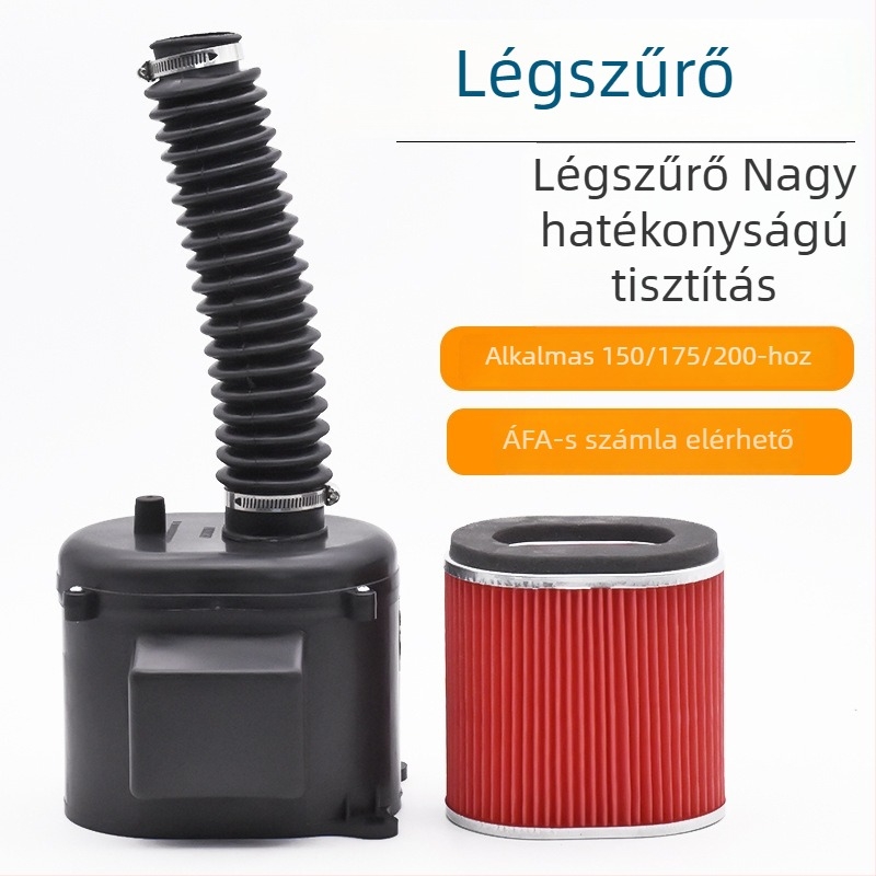 Futian háromkerekűhöz 125/150/200 modellhez készült levegőszűrő-összeszerelés szűrőelem és tömlő