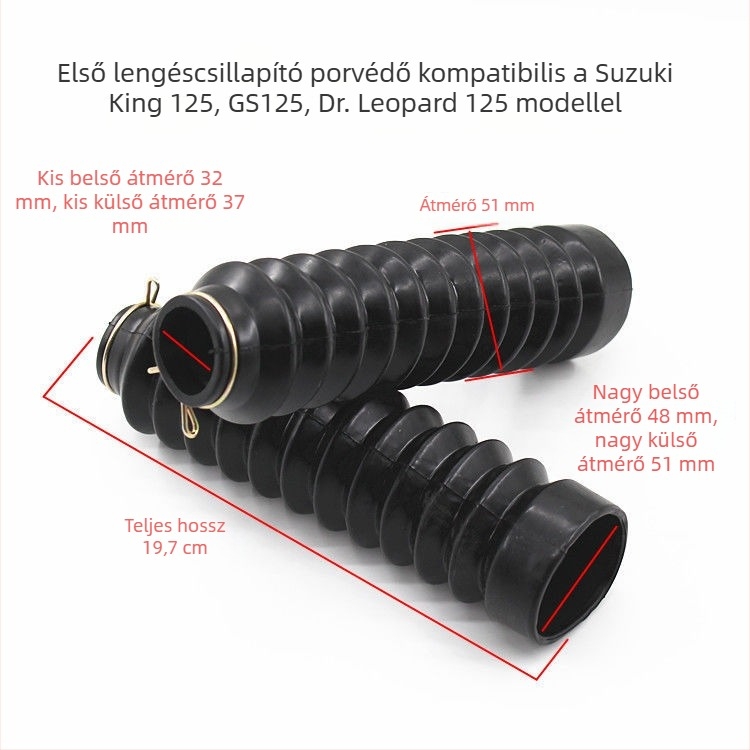 GS125 első teleszkóp porvédő HJ125KQS/GSX150