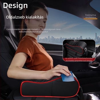 2025-ös új modell autó központi bőrpárna kartámasz, vastag memóriahabos könyöktámasz