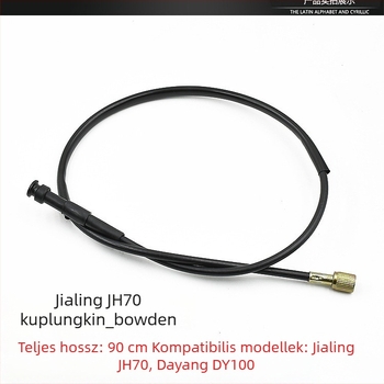 Jialing JH70 motorkerékpár kábelkészlet: kuplungkábel, sebességmérő kábel, első fék kábel, gázkábel