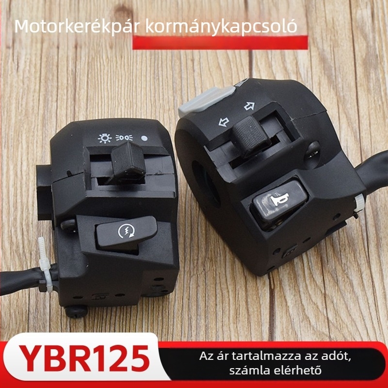 Tianjian 125 JYM125-2 motorkerékpár kormánykapcsoló készlet elektromos indítással, kürttel és fényszóró gombbal