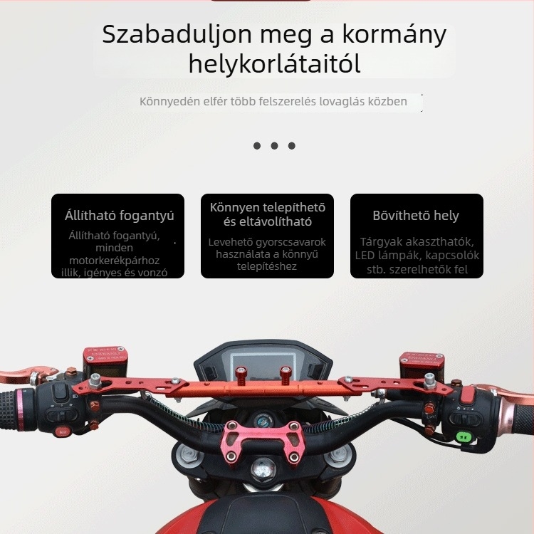 Mogelon Többcélú egyensúlyi rúd pedálokkal elektromos robogóhoz — lámpa kiegészítő, tükröt tartó keresztléc