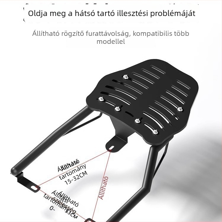 Elektromos jármű csomagtartó tartója és hátsó csomagtartó rack, 125-ös tartó motorkerékpárhoz, csomagtartó polc módosító kiegészítő, univerzális