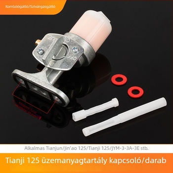 Motorkerékpár üzemanyag-tartály kapcsoló és olaj-szelep készlet JYM125/Tianjian 125