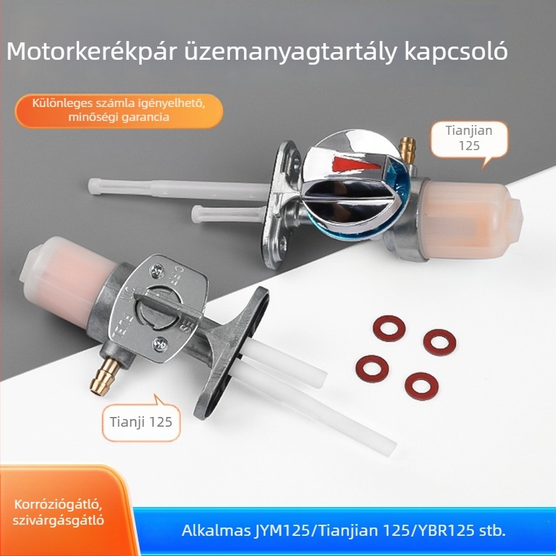 Motorkerékpár üzemanyag-tartály kapcsoló és olaj-szelep készlet JYM125/Tianjian 125