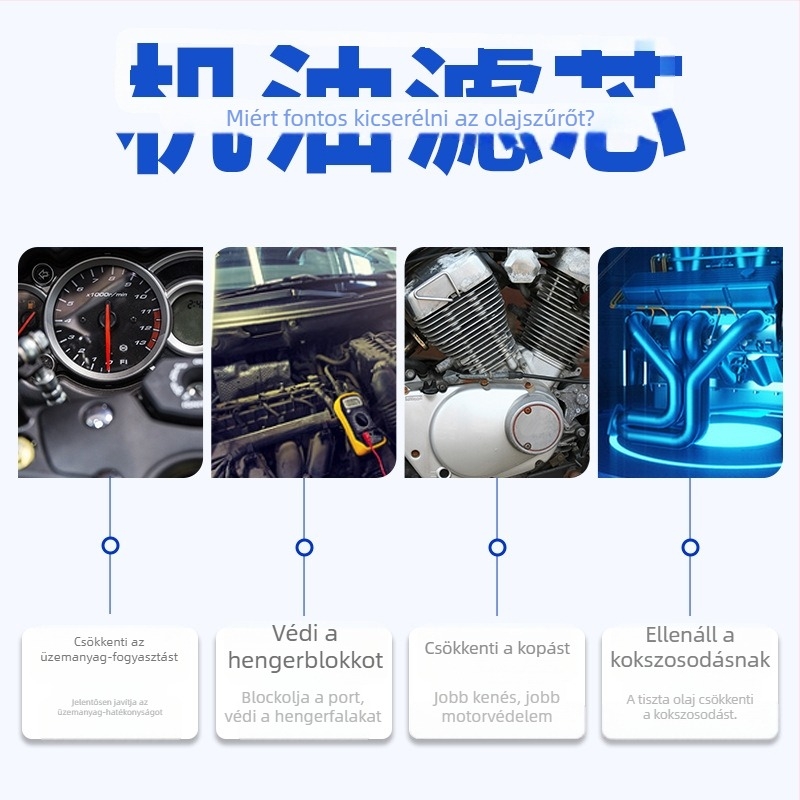 Olajszűrő Feizhi YS150 és Tianjian YBR150Z motorkerékpárokhoz