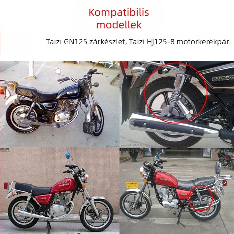 GN125 motorkerékpár zárszett: tankfedél zár, gyújtászár, első kormányzár, teljes motorkerékpár zár – kiegészítők