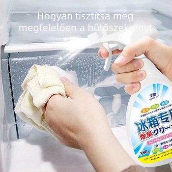 Hűtőszekrény szagtalanító és tisztító – eltávolítja a szagokat és a penészt, 380 ml