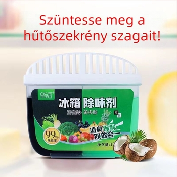 Két színű aktív szénnel készült hűtőszekrény dezodor