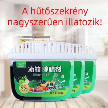 Két színű aktív szénnel készült hűtőszekrény dezodor