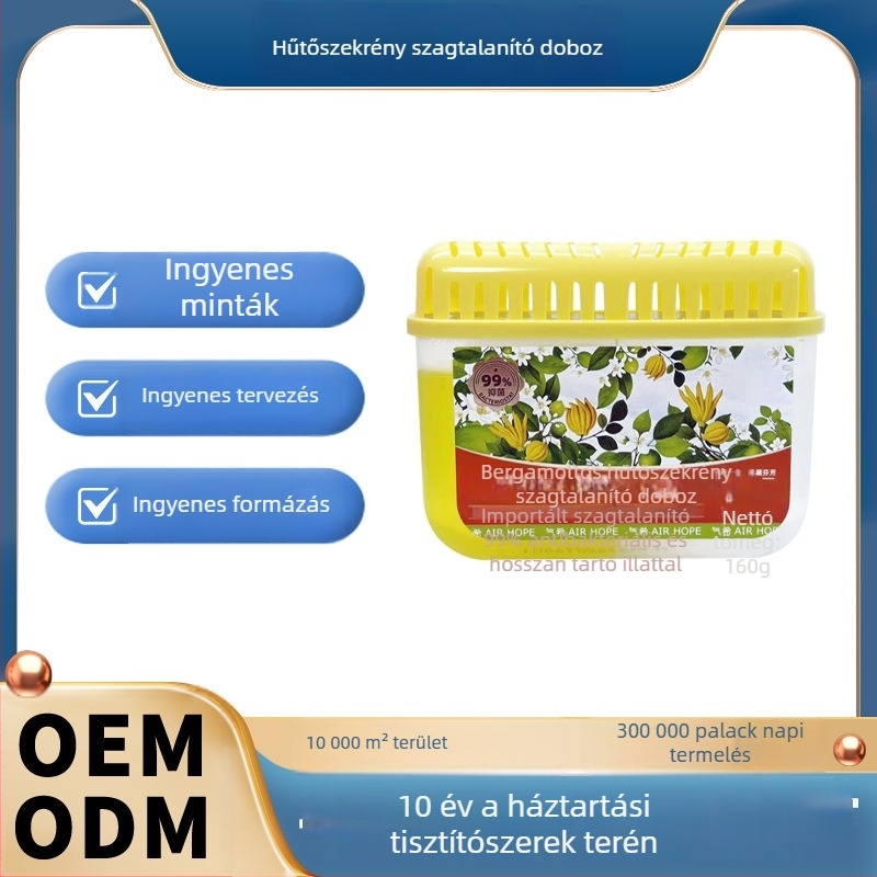Hűtőszekrény deodoráló doboz aktív szénnel, két színű antibakteriális, levegőtisztító