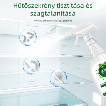 Antibakteriális háztartási tisztító spray, hűtőtisztító, szageltávolító, öblítés nélkül, többfunkciós tisztító