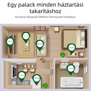 Antibakteriális háztartási tisztító spray, hűtőtisztító, szageltávolító, öblítés nélkül, többfunkciós tisztító