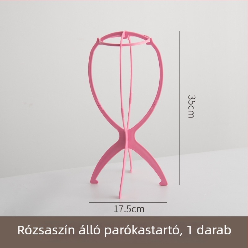 Parókaállvány otthoni használatra, ápolási és formázási kiegészítő, hordozható felakasztó, férfi cosplay-stílus eszköz