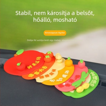 2026-os új autó csúszásmentes alátét, kreatív dísz a műszerfalhoz, PVC kiegészítő