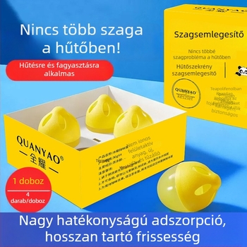 Quanyao Hűtőszekrény tojás alakú szagtalanító — szagok eltávolítása és frissítő hatás hűtőbe és fagyasztóba