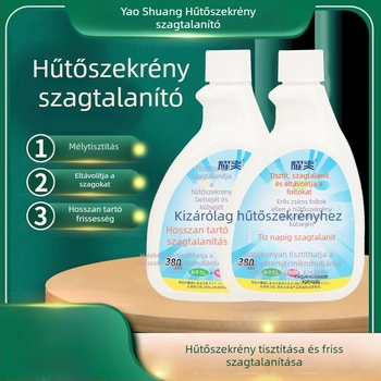 Hűtő- és mikrótisztító- és dezodoráló készítmény – eltávolítja a lerakódásokat, a szagokat és a penészt, valamint a mészlerakódásokat
