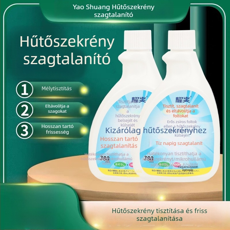 Hűtő- és mikrótisztító- és dezodoráló készítmény – eltávolítja a lerakódásokat, a szagokat és a penészt, valamint a mészlerakódásokat