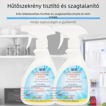 Hűtőszekrény tisztító és dezodoráló hab, mikró tisztítási funkcióval, 380 ml, friss illat