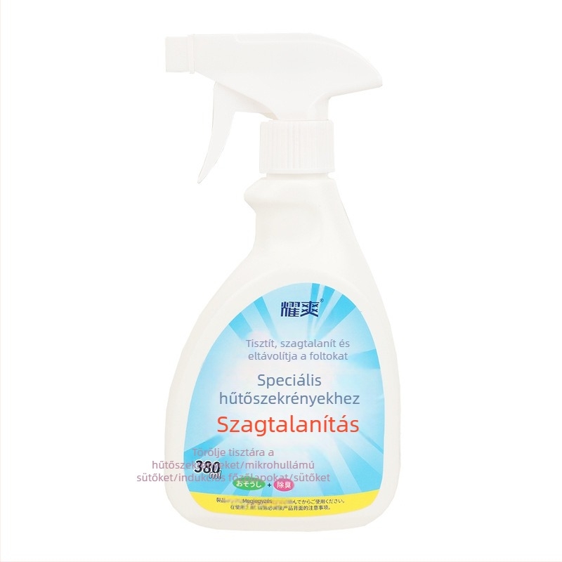 Hűtőszekrény tisztító és dezodoráló hab, mikró tisztítási funkcióval, 380 ml, friss illat