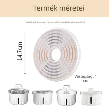 YXPET Macska vízadagoló szűrőbetét, 2 darabos gyanta-aktív szén szűrő
