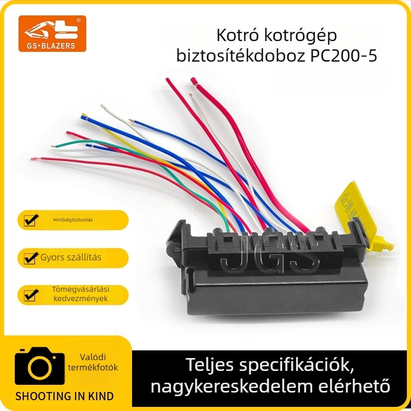 Komatsu PC200-5 kotró kiegészítők: biztosítékdoboz és kabin
