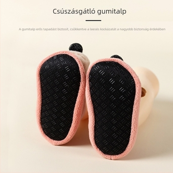 Csecsemő padlószokni csúszásmentes talppal, puha talppal, mesefigurás dizájnnal a járás megkönnyítésére