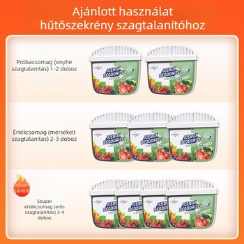 Yopeng Hűtőszekrény Deodorizáló Doboz Aktív Szénnel és Tea-Polifenolokkal, Két Színű
