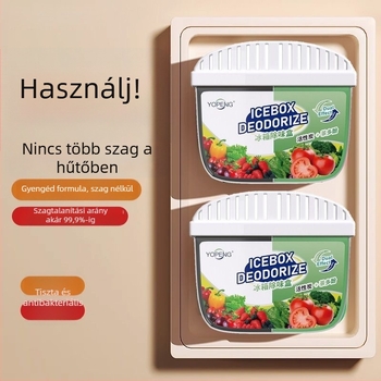 Yopeng Hűtőszekrény Deodorizáló Doboz Aktív Szénnel és Tea-Polifenolokkal, Két Színű