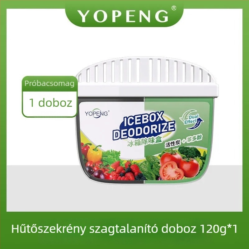 Yopeng Hűtőszekrény Deodorizáló Doboz Aktív Szénnel és Tea-Polifenolokkal, Két Színű