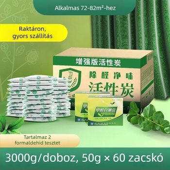 Bambuszaktív szén tasak háztartási és autóhasználatra – eltávolítja a formaldehidet és a szagokat