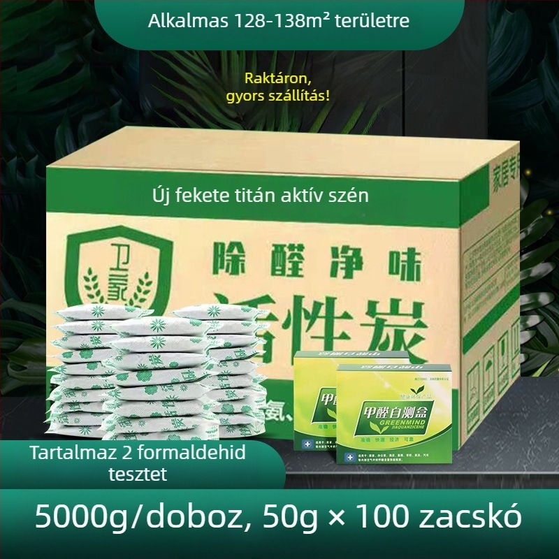 Bambuszaktív szén tasak háztartási és autóhasználatra – eltávolítja a formaldehidet és a szagokat