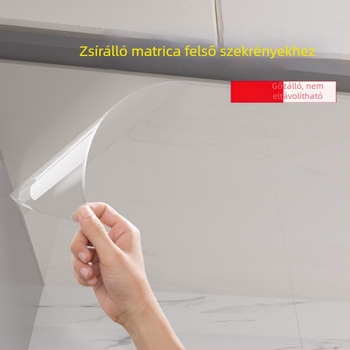 Átlátszó elektrosztatikus falvédő fólia — vízálló és nedvességálló, bútorok és szekrények számára; nem okoz sérülést a falon.
