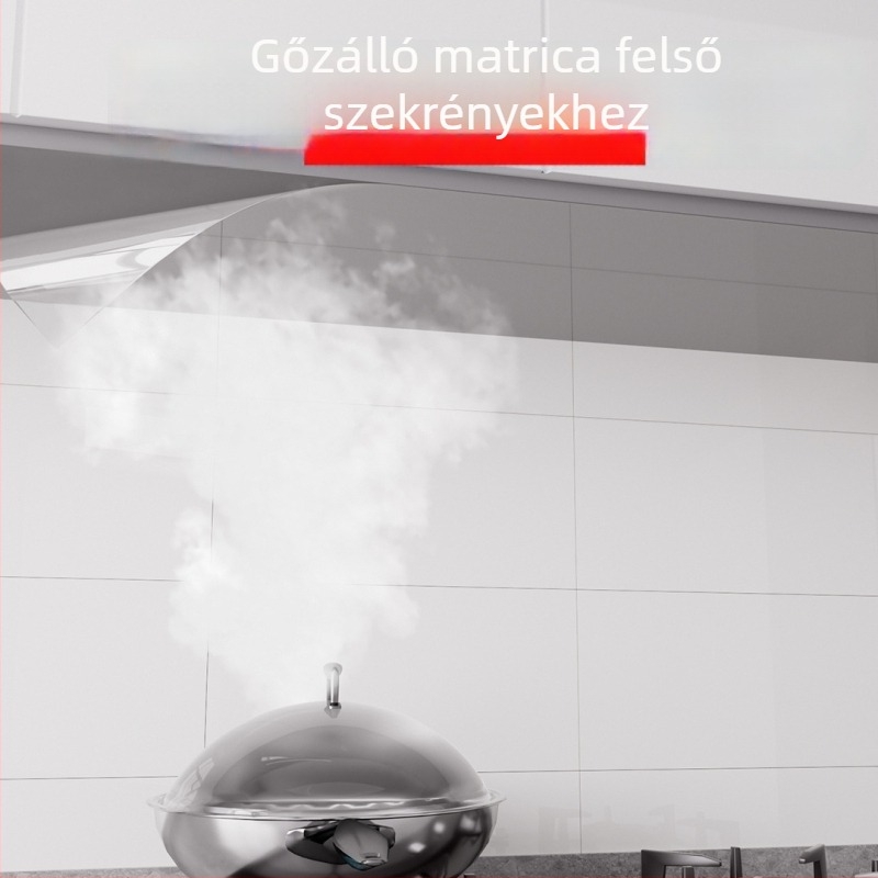 Átlátszó elektrosztatikus falvédő fólia — vízálló és nedvességálló, bútorok és szekrények számára; nem okoz sérülést a falon.