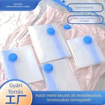 Párnák és díszpárnák tárolására szolgáló vákuumos tömörítő zsák