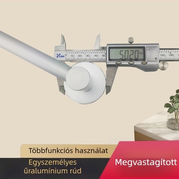 Űr-alumínium fürdőszobai törölközőtartó, hosszabbított egyrudas kivitel
