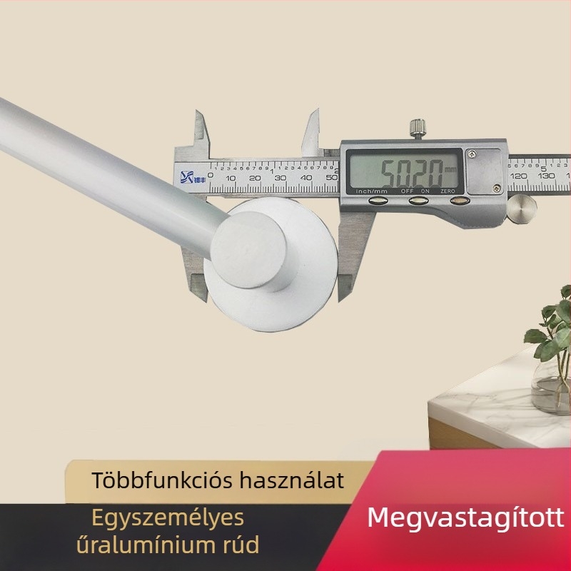 Űr-alumínium fürdőszobai törölközőtartó, hosszabbított egyrudas kivitel