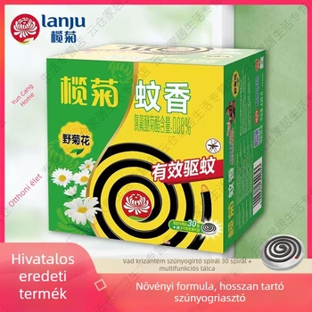 Mugwort illatú szúnyogriasztó tekercsek, nagy csomag, 40 db, hosszú hatású, fekete otthoni használatra