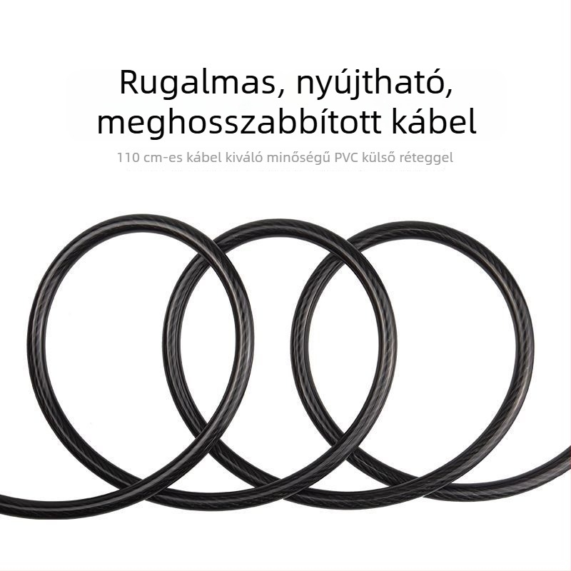 Hegyi kerékpár kombinációs zár, acélkábel, lopás elleni, univerzális kerékpáros felszerelés