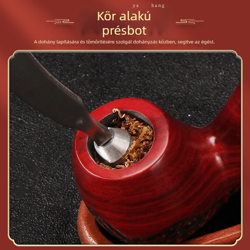 Három az egyben fém cigaretta- és pipatartozék – rozsdamentes acél