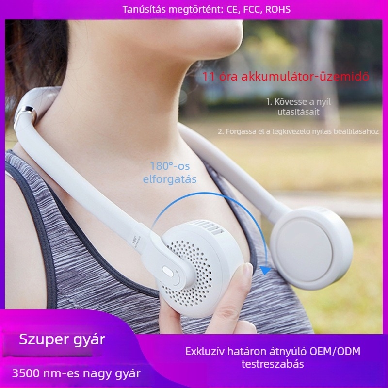 USB újratölthető csipeszventilátor, mini, csendes, babakocsira és kézi használatra