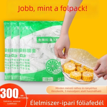 PE hűtőfedők, egyszer használatos, por- és szagtalanító védelem, 300 darab