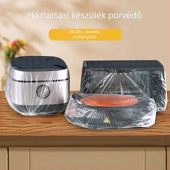 Egyszer használatos porvédő fedél rizsfőzőhöz, légsütőhöz és mikrohullámú sütőhöz — átlátszó védőfedél háztartási készülékekhez