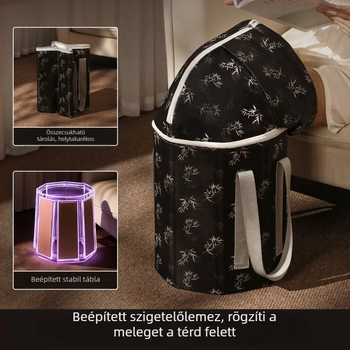 Összecsukható lábfürdő kád otthoni használatra, mély a lábszárig, gőzölős lábfürdő, szigetelt medence