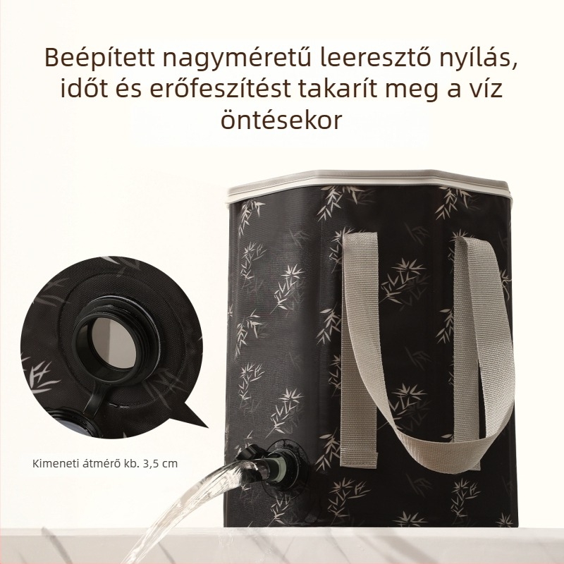 Összecsukható lábfürdő kád otthoni használatra, mély a lábszárig, gőzölős lábfürdő, szigetelt medence